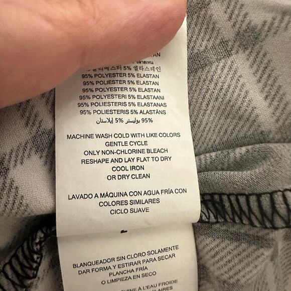 MICHAEL KORS Black and White Plaid Pullover Mini Dress 60s Style (P\M) - Picture 14 of 14